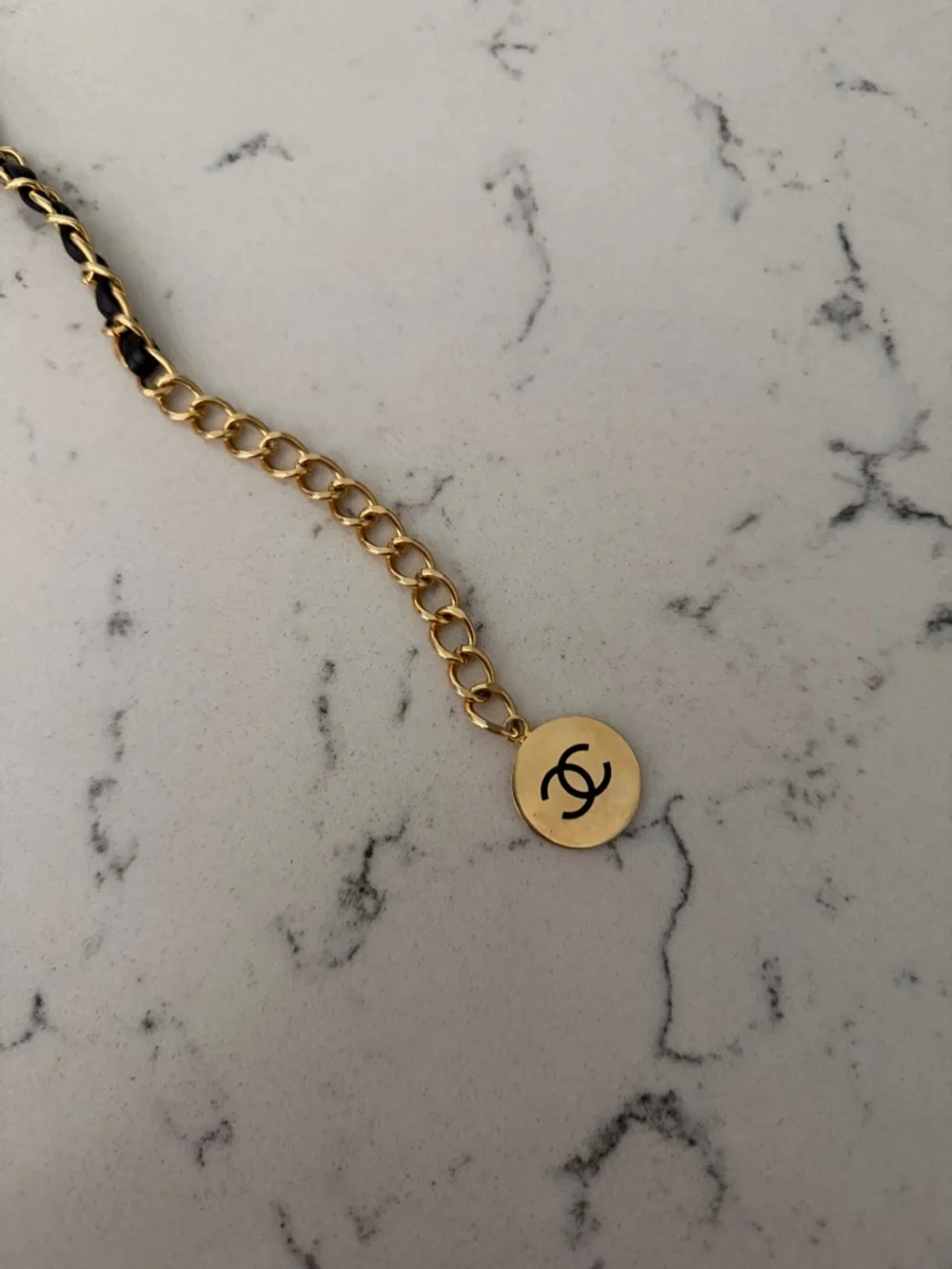 Chanel 31 Rue Cambon Medallion Belt Vintage Three strand fits up to 32 waist